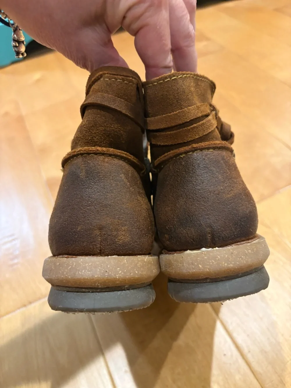 Born Tarkiln distressed brown suede ankle booties western sz 40-41 10